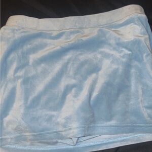 Juicy Couture Sky Blue Velvet Skort
